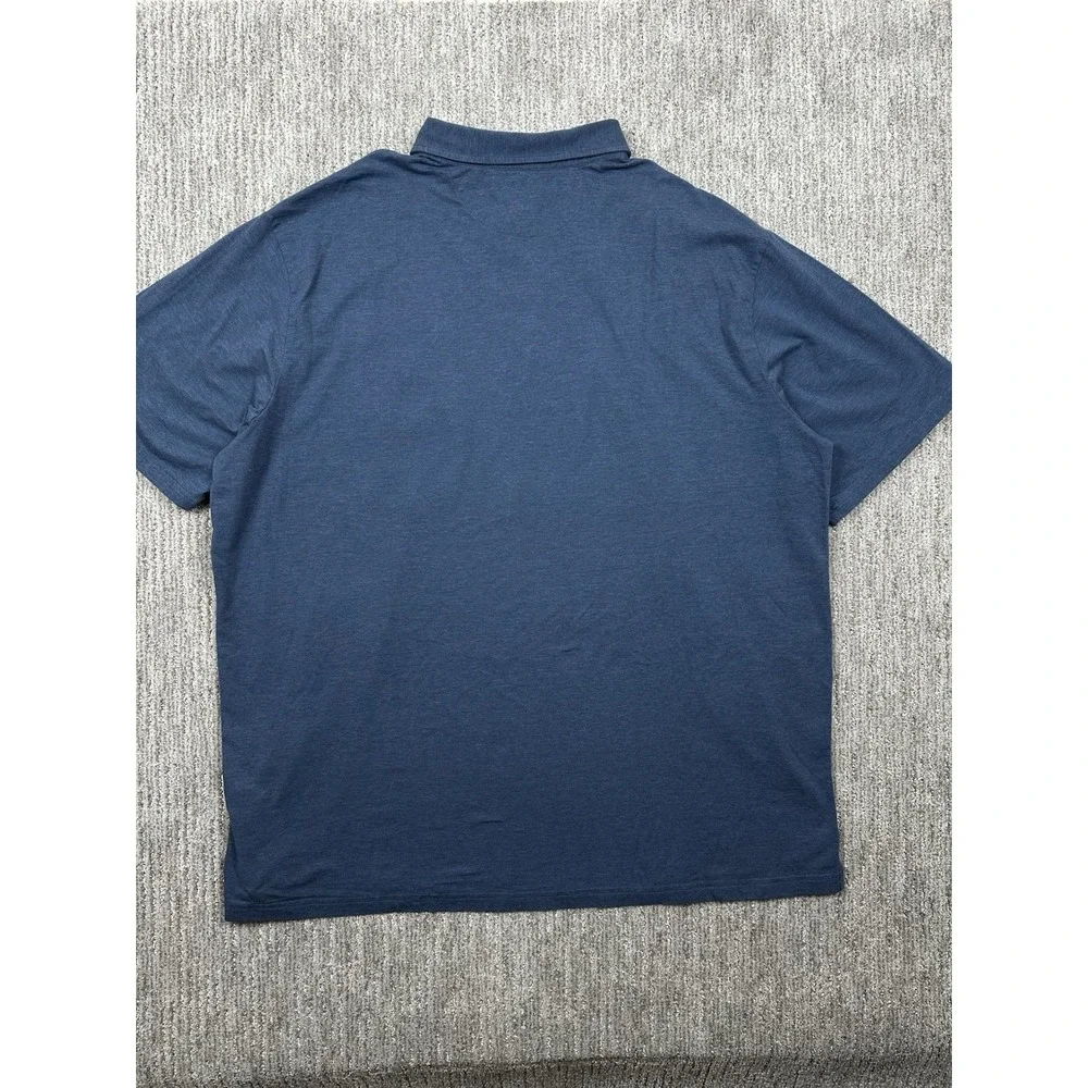 Polo Ralph Lauren Polo Shirt Mens 3XLT Blue Cotton Pocket Short Sleeve Preppy
